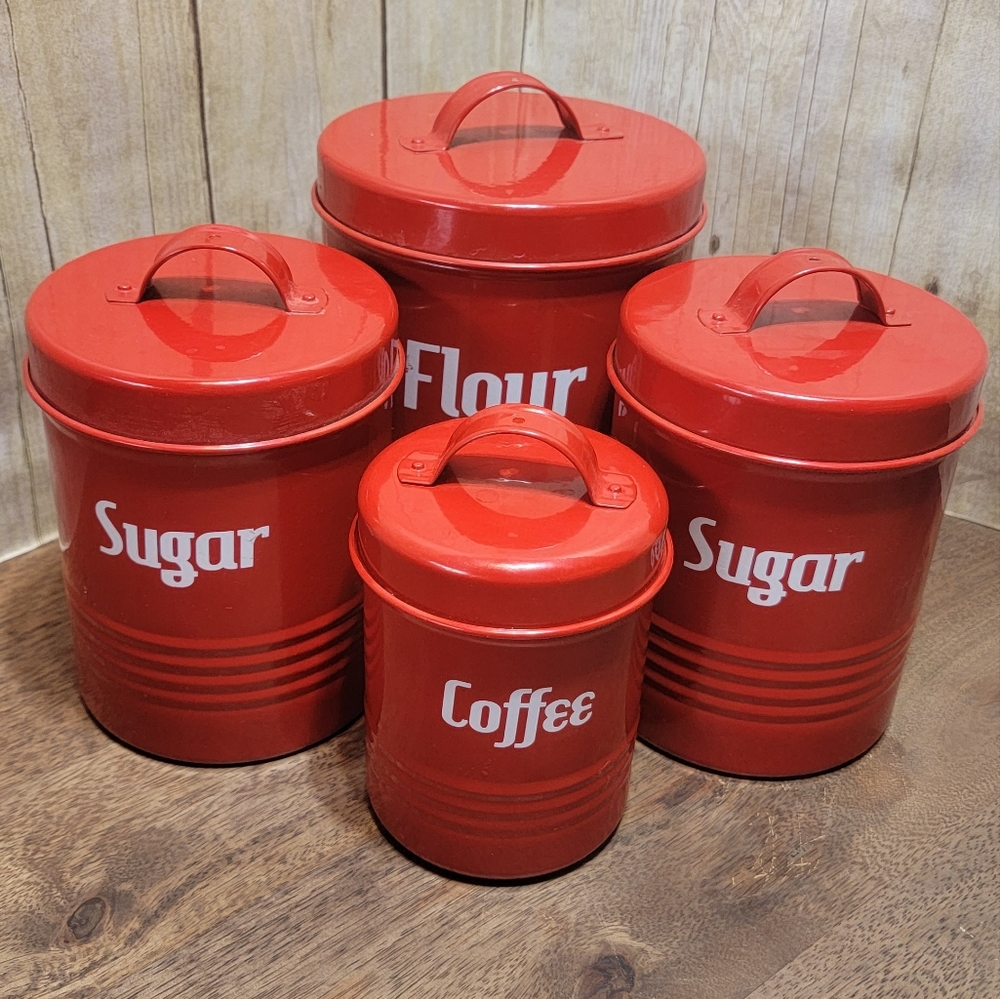 Red canister set
